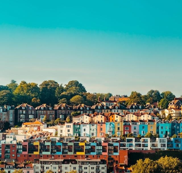 Avon Bristol Colourful Terrace